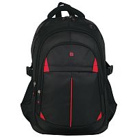 Рюкзак BRAUBERG TITANIUM, 45х28х18 см, для старшеклассников/студентов/молодежи, красные вставки