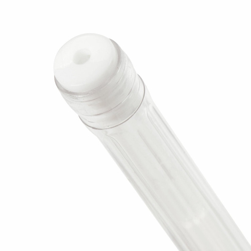 Ручка гелевая BRAUBERG "White Pastel", корпус прозрачный, линия письма 0,5 мм, белая фото 6