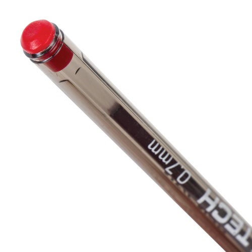 Ручка шариковая масляная PENSAN "My-Tech", линия письма 0,35 мм, красная фото 6