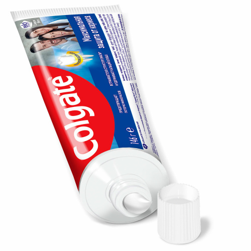 Зубная паста 100мл COLGATE "Свежая мята", защита от кариеса, с фторидом и кальцием, ш, 7891024149102 фото 5