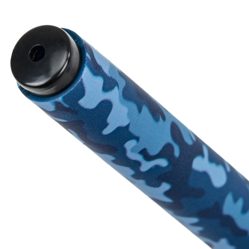 Ручка шариковая BRAUBERG SOFT TOUCH GRIP "MILITARY", узел 0,7 мм, синяя фото 8