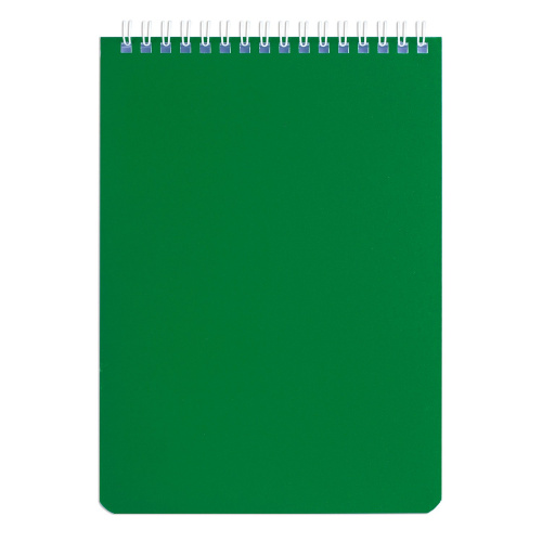 Блокнот BRAUBERG, А5, 146х205 мм, 60 л., гребень, перфорация на отрыв, лакированный, зеленый фото 4