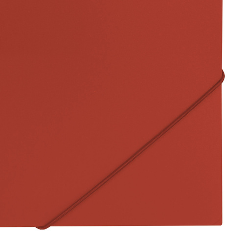 Папка на резинках BRAUBERG "Office", до 300 листов, 500 мкм, красная фото 8