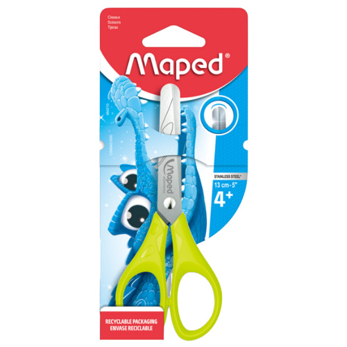 Ножницы MAPED "Essentials", 130 мм, закругленные лезвия, ассорти, 464210 фото 3