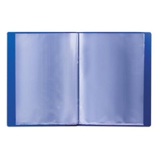 Папка BRAUBERG, 20 вкладышей,  0,6 мм, стандарт, синяя фото 3