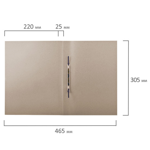 Скоросшиватель картонный ОФИСМАГ, плотность 280 г/м2, до 200 л. фото 3
