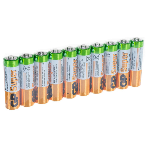 Батарейки GP Super, AA, 10 шт, алкалиновые, пальчиковые, в пленке фото 10
