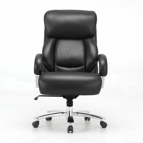 Кресло из натуральной кожи BRABIX PREMIUM "Pride HD-100", до 250 кг, черное фото 3