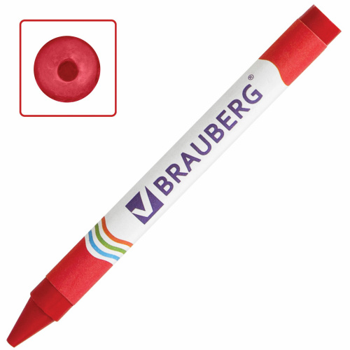 Восковые карандаши BRAUBERG, 6 цветов фото 3