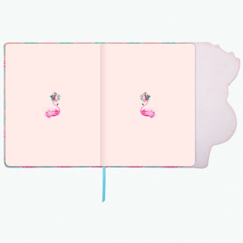 Дневник 1-11 класс ЮНЛАНДИЯ "Фламинго", 48 л., обложка кожзам (твердая), магнитный клапан фото 9
