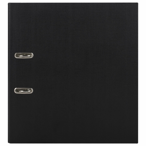 Папка-регистратор STAFF "Manager", с покрытием из ПВХ, 70 мм, без уголка, черная фото 2