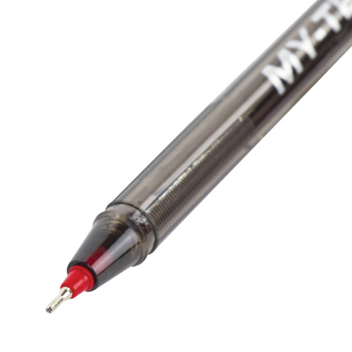Ручка шариковая масляная PENSAN "My-Tech", линия письма 0,35 мм, красная фото 7