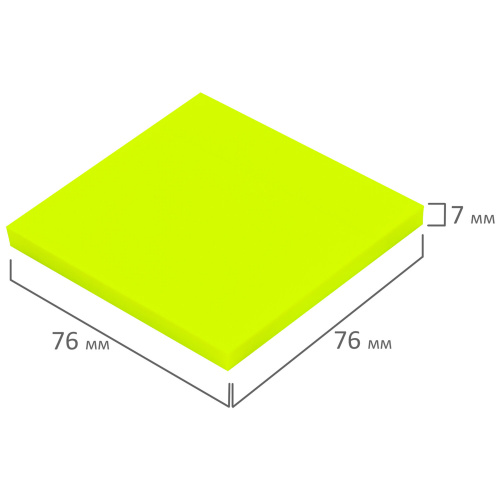Блок самоклеящийся прозрачно-желтый (стикеры) BRAUBERG TRANSPARENT 76х76 мм, 100 листов, 115207 фото 4