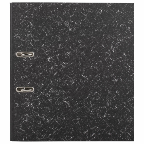 Папка-регистратор STAFF "EVERYDAY" с мраморным покрытием, 70 мм, без уголка, черный корешок фото 8