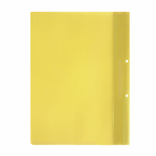 Скоросшиватель пластиковый с перфорацией STAFF, А4, 100/120 мкм, желтый, 271716 фото 10