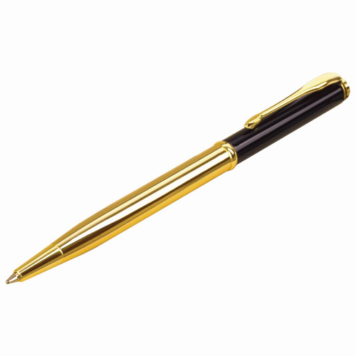 Ручка подарочная шариковая GALANT "ARROW GOLD", корпус черный/золотистый, детали золотистые, синяя фото 10