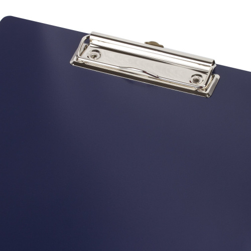 Доска-планшет BRAUBERG Contract, А4, сверхпрочная с прижимом, пластик, синяя фото 3