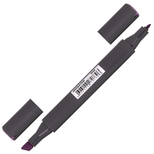 Маркер для скетчинга двусторонний BRAUBERG ART CLASSIC, 1 мм-6 мм , розовый античный фото 9