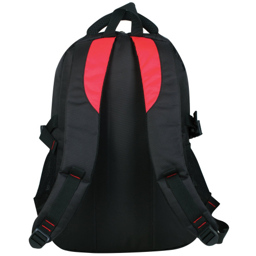 Рюкзак BRAUBERG TITANIUM, 45х28х18 см, для старшеклассников/студентов/молодежи, красные вставки фото 5