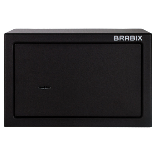 Сейф мебельный BRABIX "SF-200KL", 200х310х200 мм, ключевой замок, черный фото 7
