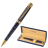 Ручка подарочная шариковая GALANT "TRAFORO", корпус синий, детали золотистые, синяя