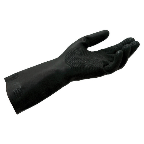 Перчатки латексно-неопреновые MAPA Technic/UltraNeo 401, хлопчатобумажные, размер 8 (M), черные фото 2