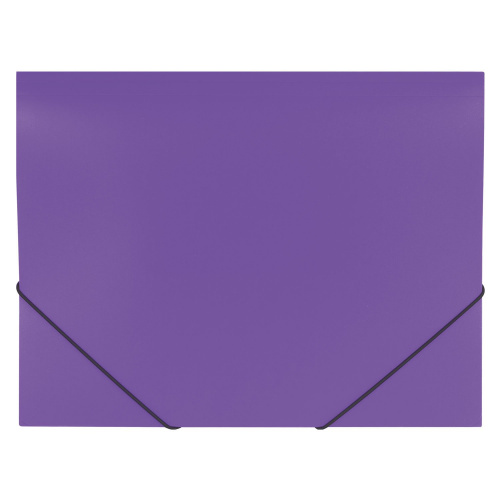 Папка на резинках BRAUBERG "Office", до 300 листов, 500 мкм, фиолетовая фото 6