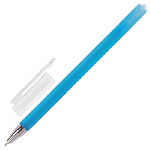 Ручка шариковая масляная BRAUBERG "FRUITY ST", корпус soft touch, линия письма 0,35 мм, синяя фото 6