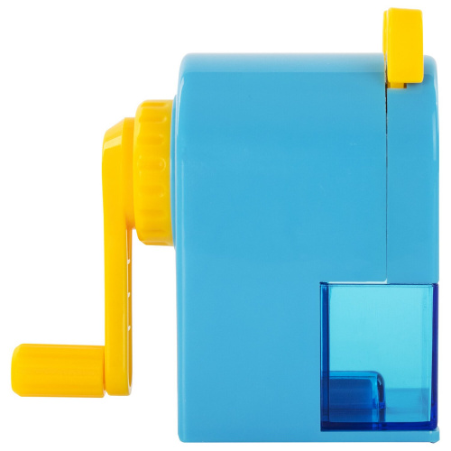 Точилка механическая ПИФАГОР "Монстрик", корпус голубой, для чернографитных и цветных карандашей фото 7