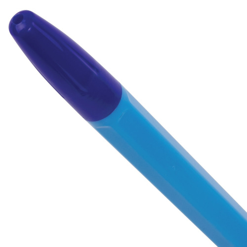 Ручка шариковая BRAUBERG "X-333" NEON SOLID, корпус ассорти, линия письма 0,35 мм, синяя фото 4