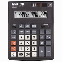 Калькулятор настольный STAFF, 200x154 мм, 14 разрядов, двойное питание