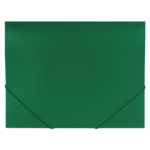 Папка на резинках BRAUBERG "Office", до 300 листов, 500 мкм, зеленая фото 2