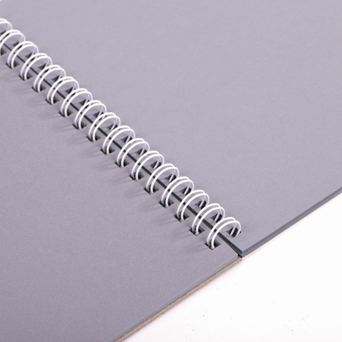 Скетчбук ПЗБМ "Мрамор", серая бумага 120 г/м2, 170х195 мм, 30 л., гребень, цветная фольга фото 3