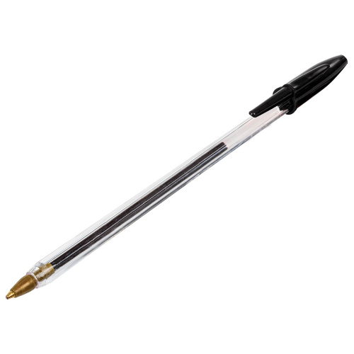 Ручка шариковая STAFF "Basic BP-01", письмо 750 метров, ЧЕРНАЯ, длина корпуса 14 см, узел 1 мм, 143737 фото 6