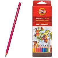 Карандаши цветные акварельные художественные KOH-I-NOOR "Mondeluz", 18 цветов, 3,8 мм, заточенные