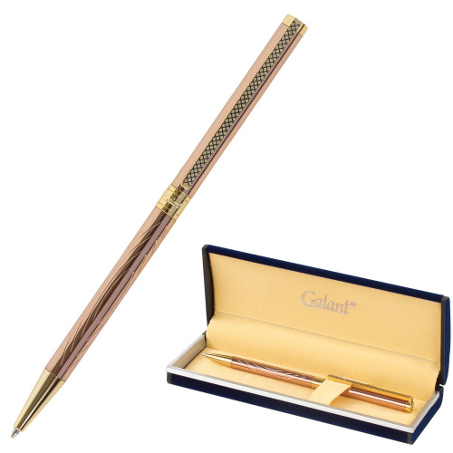 Ручка подарочная шариковая GALANT "ASTRON GOLD", корпус розовое золото, детали золотистые, синяя