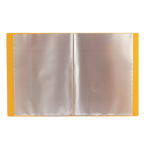 Папка BRAUBERG "Contract", 40 вкладышей, желтая, вкладыши-антиблик, 0,7 мм, бизнес-класс фото 7