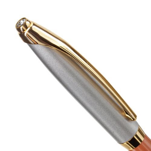 Ручка подарочная шариковая GALANT "DECORO ROSE", корпус хром/розовый, детали золотистые, синяя фото 9