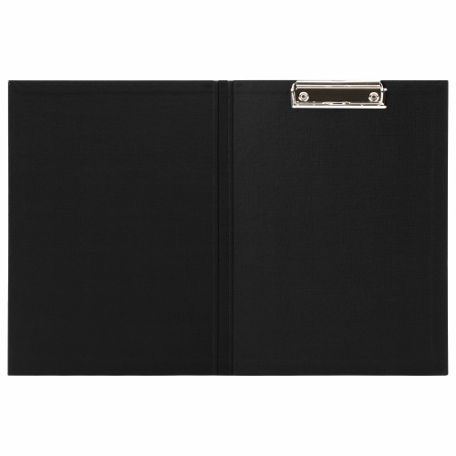 Папка-планшет STAFF "EVERYDAY", А4, с прижимом и крышкой, картон/бумвинил, черная фото 6