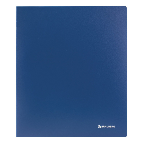 Папка на 2 кольцах BRAUBERG "Стандарт", 40 мм, до 300 листов, 0,9 мм, синяя фото 2