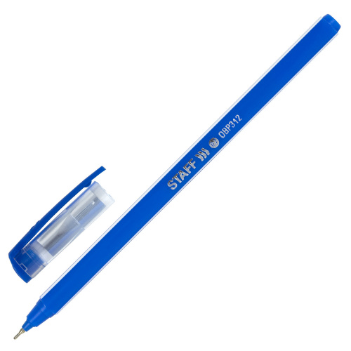 Ручка шариковая масляная STAFF Basic "OBP-312", корпус ассорти, узел 0,7 мм, синяя фото 8