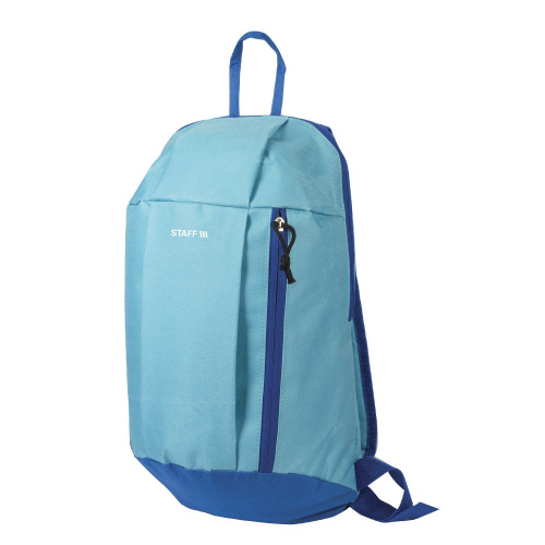 Рюкзак STAFF "AIR", 40х23х16 см, голубой с синими деталями
