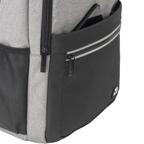 Рюкзак BRAUBERG Detroit, 46х30х16 см, универсальный, с отделением для ноутбука, USB-порт, серый фото 7
