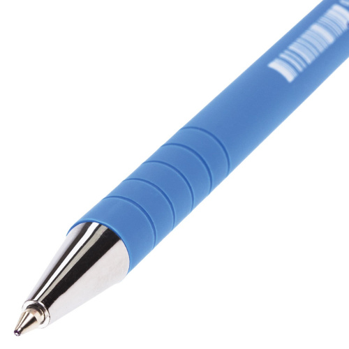 Ручка шариковая BRAUBERG "Capital blue", корпус soft-touch, линия письма 0,35 мм, синяя фото 7