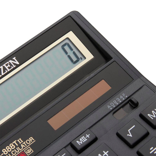 Калькулятор настольный CITIZEN SDC-888TII ,203х158 мм, 12 разрядов, двойное питание фото 4