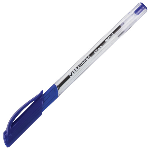 Ручка шариковая масляная с грипом BRAUBERG "Extra Glide GT", трехгранная, синяя фото 7