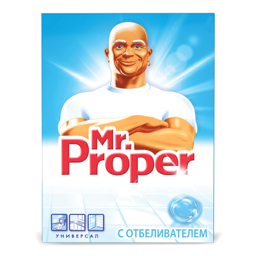 Моющее средство универсальное "Mr. Proper" С отбеливателем 400 г фото 2