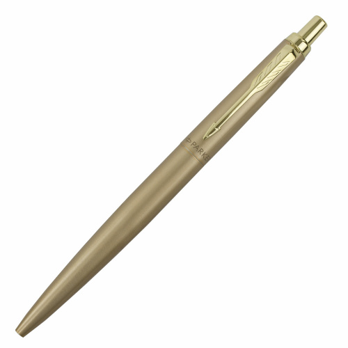 Ручка шариковая PARKER "Jotter XL Monochrome Gold GT", корпус золотой, нержавеющая сталь, синяя фото 7