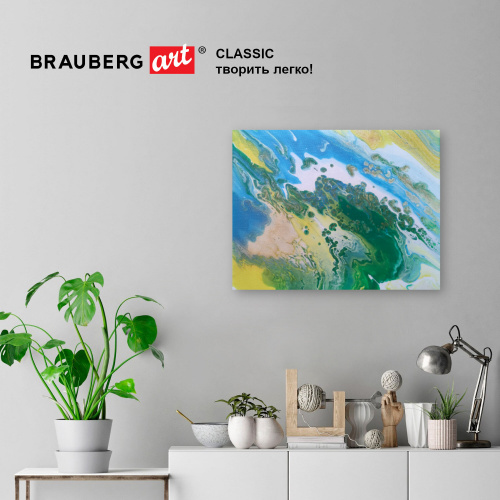 Краски акриловые для техники BRAUBERG ART "Флюид Арт", 8 цветов, 120 мл, пастельные тона фото 4