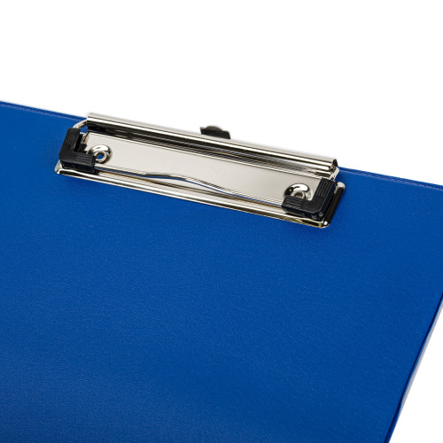 Доска-планшет STAFF, А4, с прижимом, картон/ПВХ, синяя фото 4